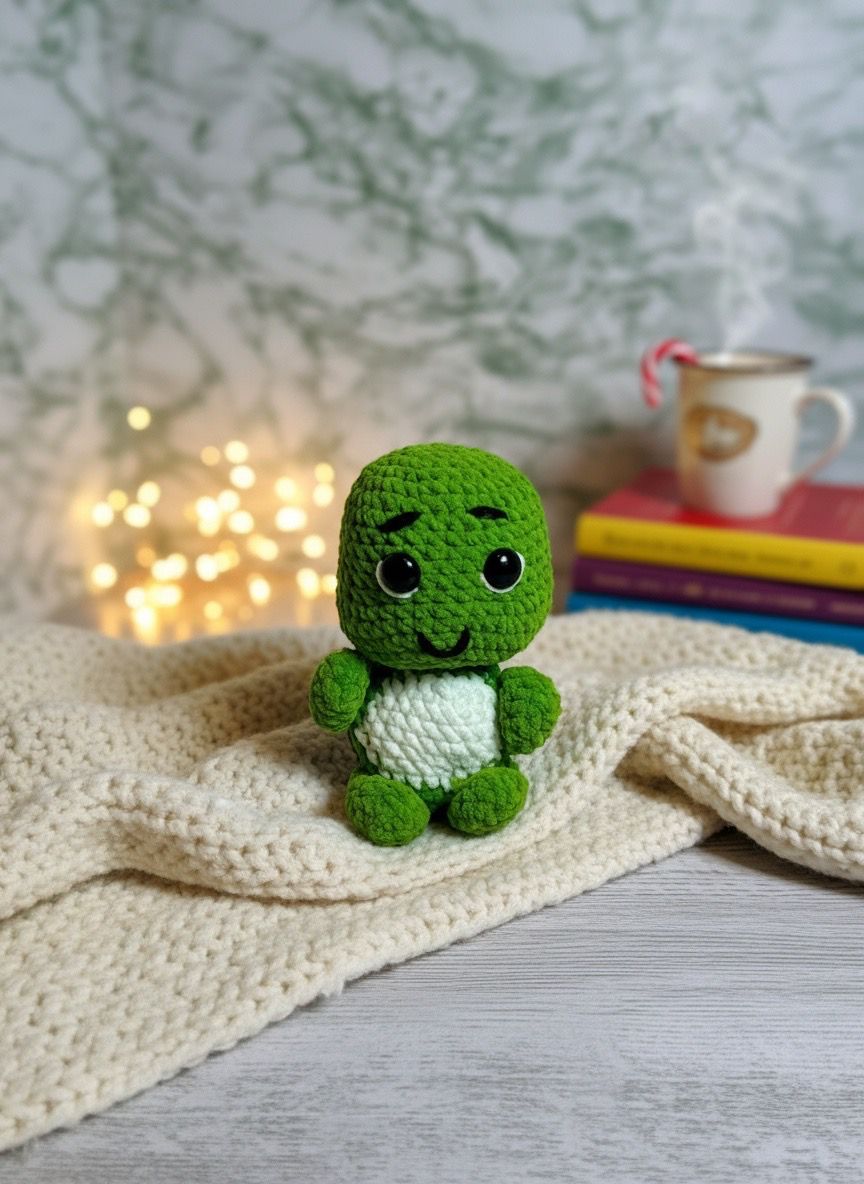 Tortuga tejida a crochet